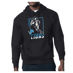 Starter Player Grid Pullover Hoodie - Detroit Lions