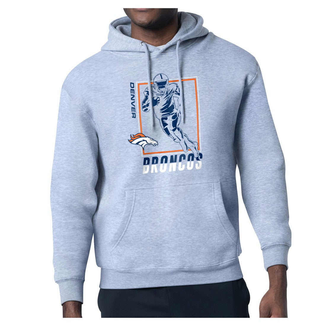 Starter Player Grid Pullover Hoodie - Denver Broncos