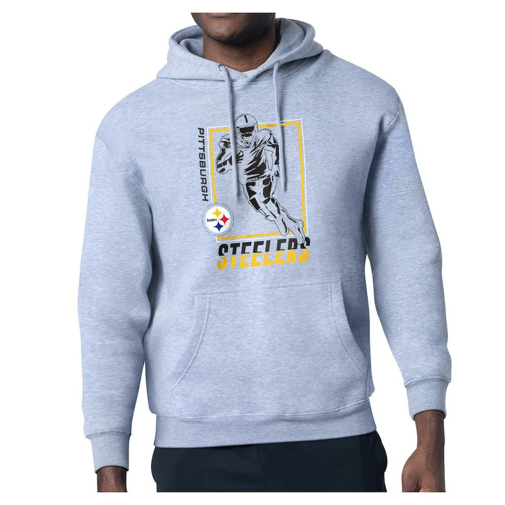 Starter Player Grid Pullover Hoodie - Pittsburgh Steelers