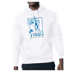 Starter Player Grid Pullover Hoodie - Detroit Lions
