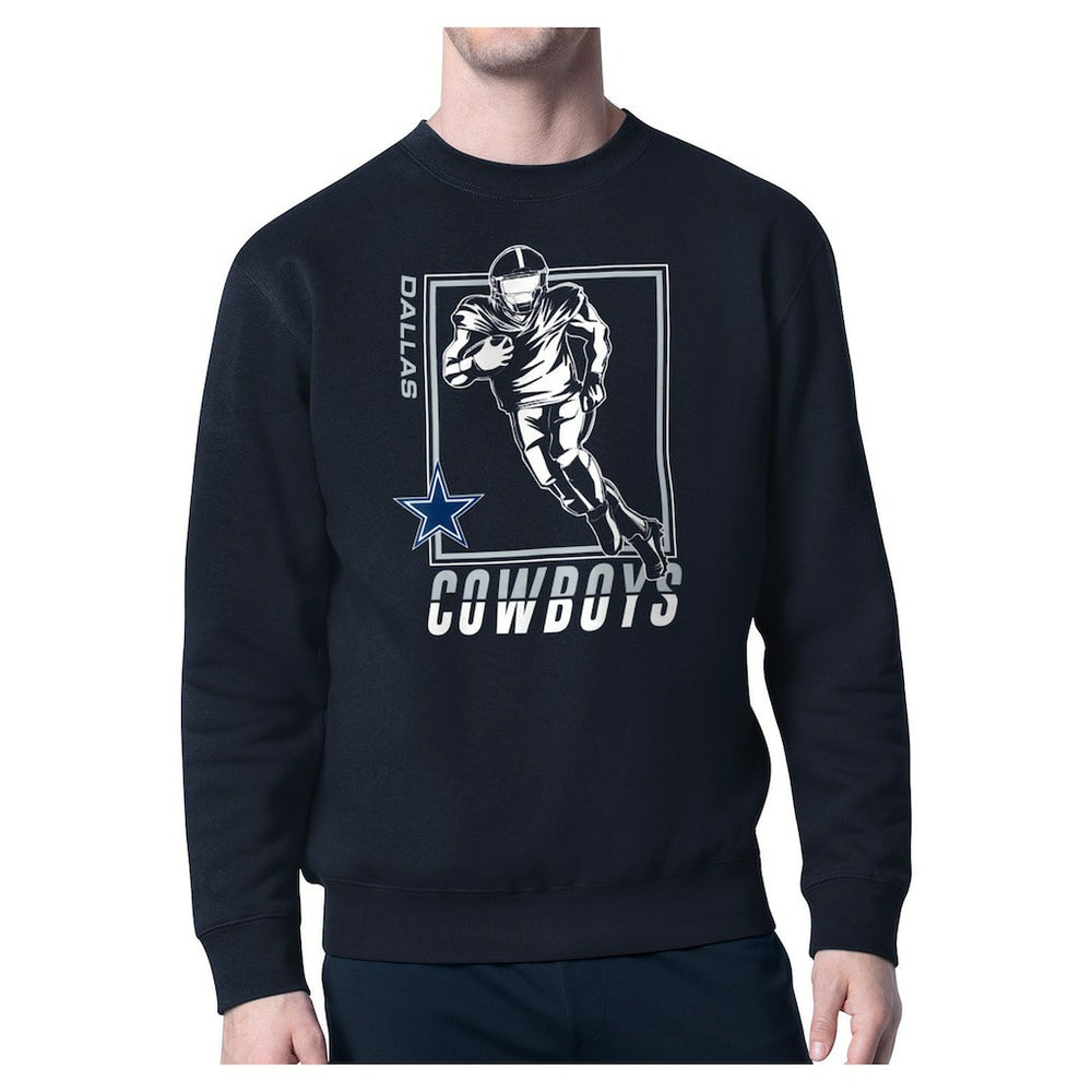 Starter Player Grid Pullover Sweatshirt - Dallas Cowboys