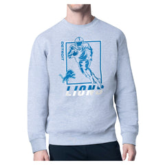 Starter Player Grid Pullover Sweatshirt - Detroit Lions
