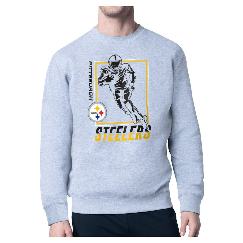 Starter Player Grid Pullover Sweatshirt - Pittsburgh Steelers