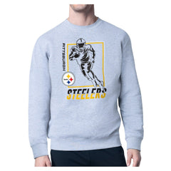 Starter Player Grid Pullover Sweatshirt - Pittsburgh Steelers