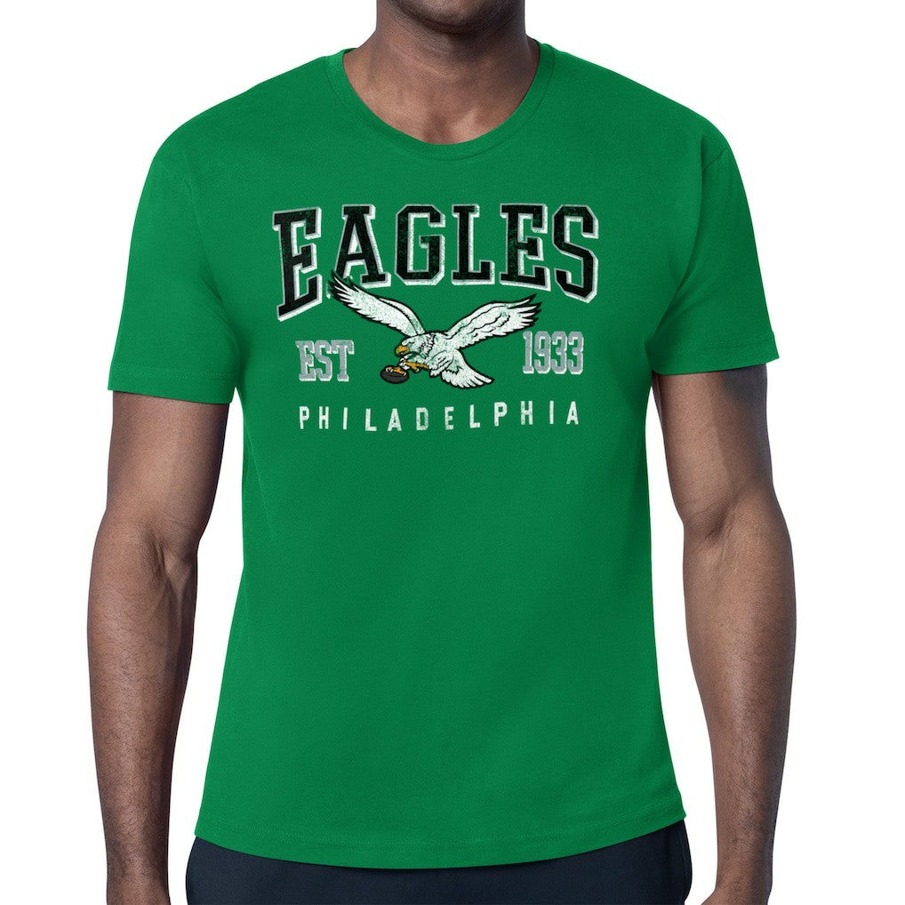 Starter Distressed Retro Logo T-Shirt - Philadelphia Eagles