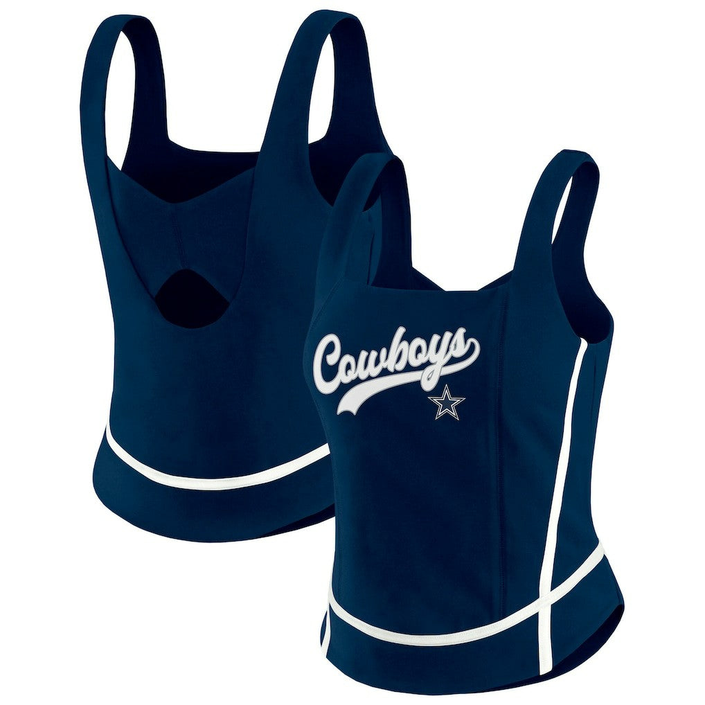 WEAR by Erin Andrews Women's Square Neck Tank Top - Dallas Cowboys