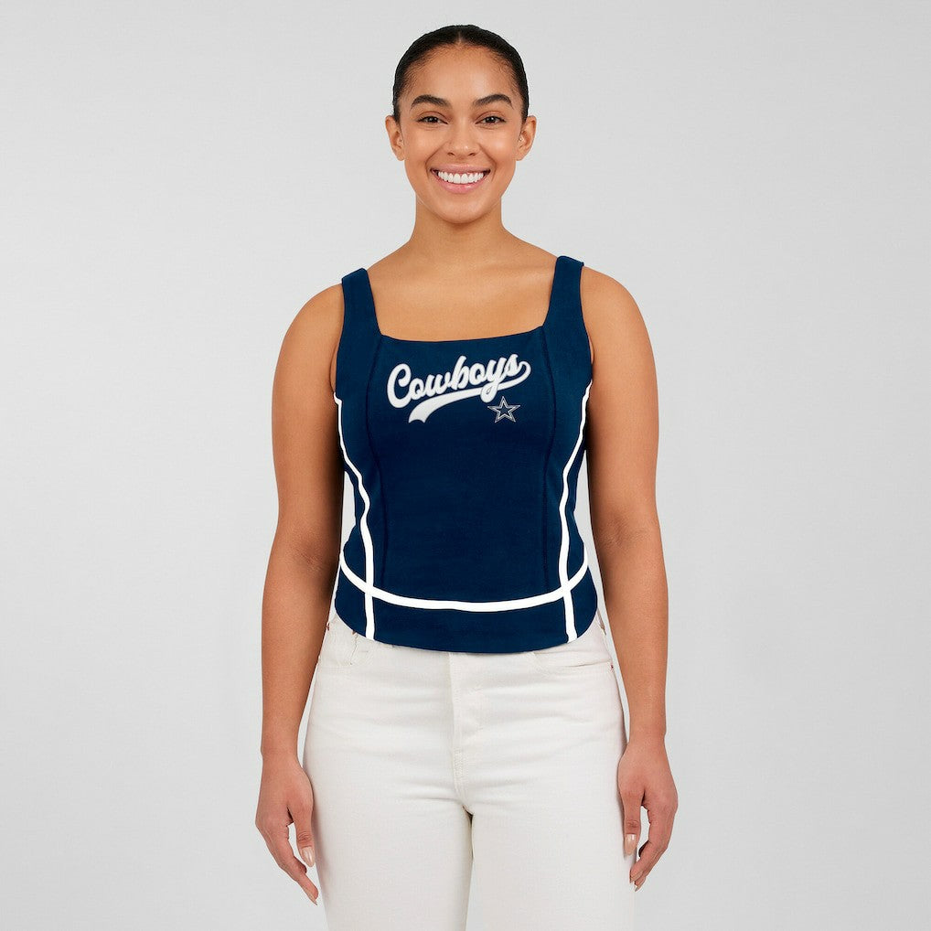 WEAR by Erin Andrews Women's Square Neck Tank Top - Dallas Cowboys