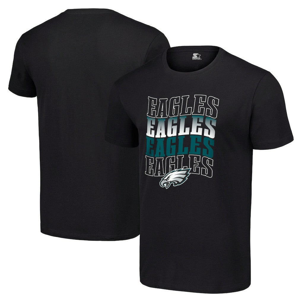 Starter Four Team Name Logo T-Shirt - Philadelphia Eagles