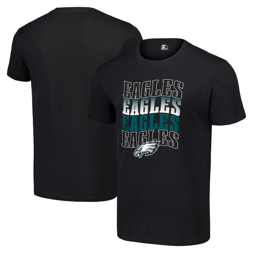 Starter Four Team Name Logo T-Shirt - Philadelphia Eagles