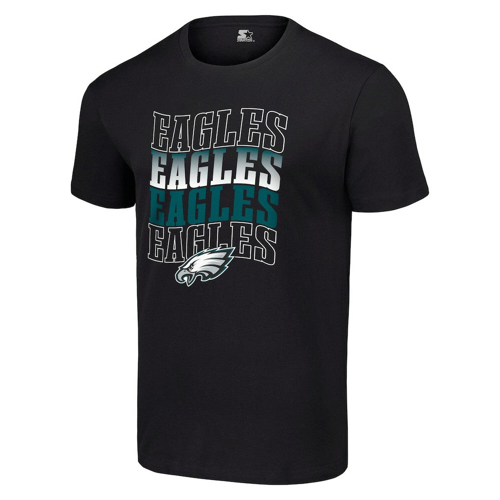 Starter Four Team Name Logo T-Shirt - Philadelphia Eagles