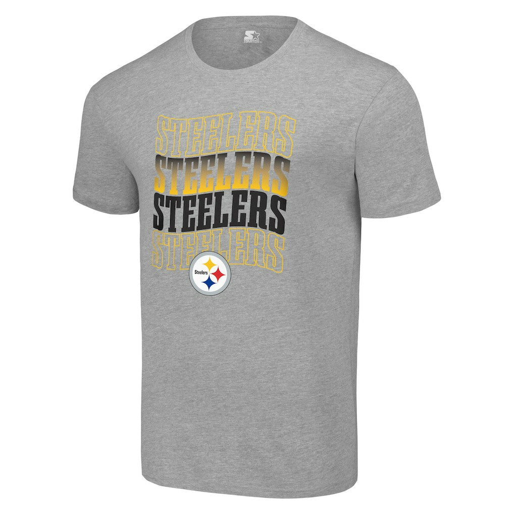Starter Four Team Name Logo T-Shirt - Pittsburgh Steelers