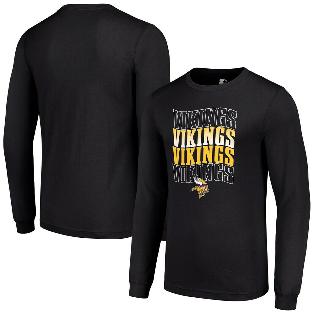 Starter Team Name Graphic Long Sleeve T-Shirt - Minnesota Vikings