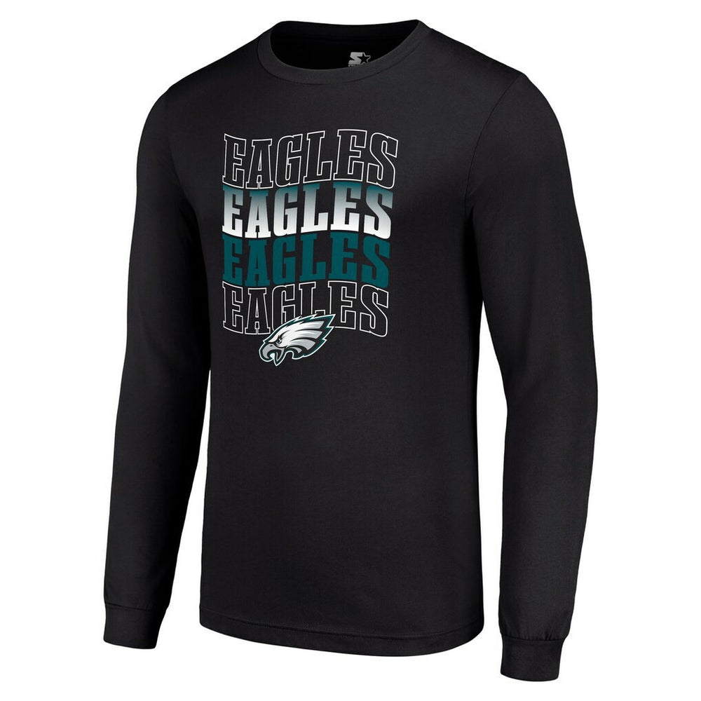 Starter Team Name Graphic Long Sleeve T-Shirt - Philadelphia Eagles
