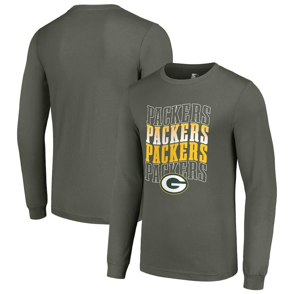 Starter Team Name Graphic Long Sleeve T-Shirt - Green Bay Packers