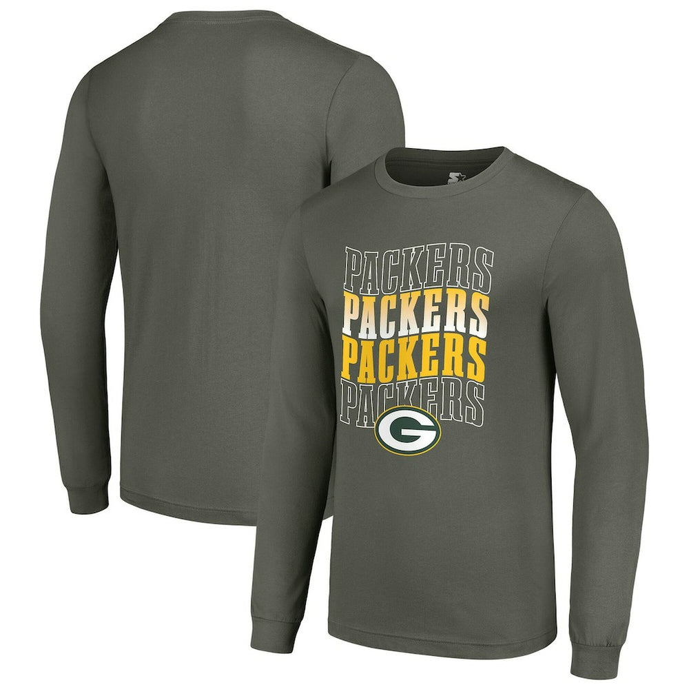 Starter Team Name Graphic Long Sleeve T-Shirt - Green Bay Packers