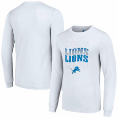 Starter Team Name Graphic Long Sleeve T-Shirt - Detroit Lions