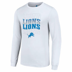 Starter Team Name Graphic Long Sleeve T-Shirt - Detroit Lions