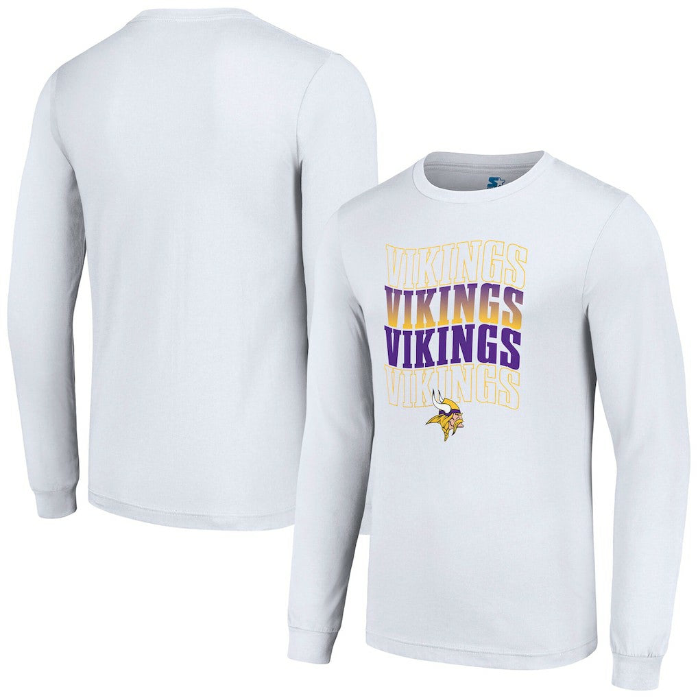 Starter Team Name Graphic Long Sleeve T-Shirt - Minnesota Vikings