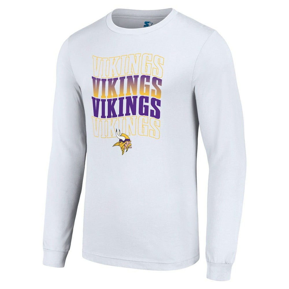 Starter Team Name Graphic Long Sleeve T-Shirt - Minnesota Vikings