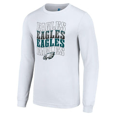 Starter Team Name Graphic Long Sleeve T-Shirt - Philadelphia Eagles