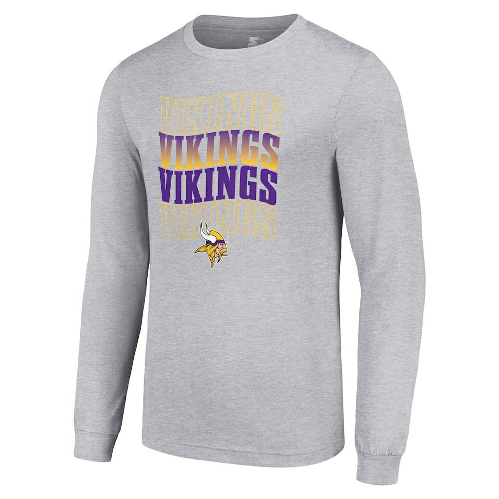 Starter Team Name Graphic Long Sleeve T-Shirt - Minnesota Vikings