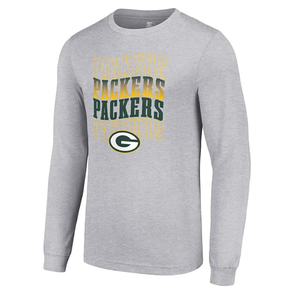 Starter Team Name Graphic Long Sleeve T-Shirt - Green Bay Packers