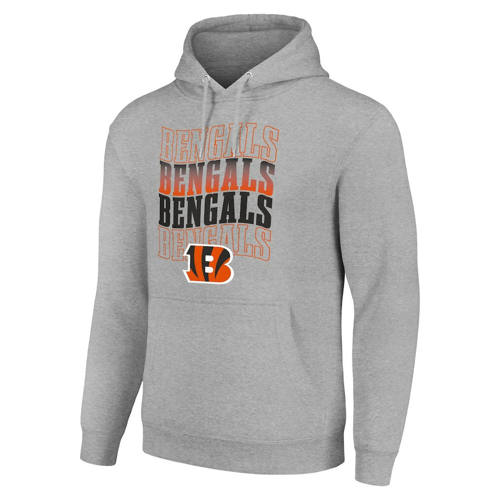 Starter Four Team Name Logo Fleece Pullover Hoodie - Cincinnati Bengals