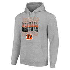 Starter Four Team Name Logo Fleece Pullover Hoodie - Cincinnati Bengals