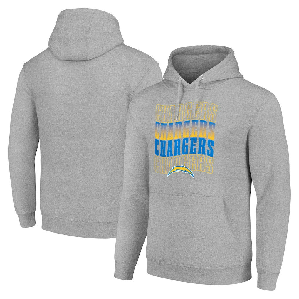 Starter Four Team Name Logo Fleece Pullover Hoodie - Los Angeles Chargers