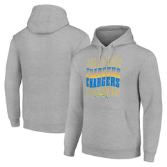 Starter Four Team Name Logo Fleece Pullover Hoodie - Los Angeles Chargers