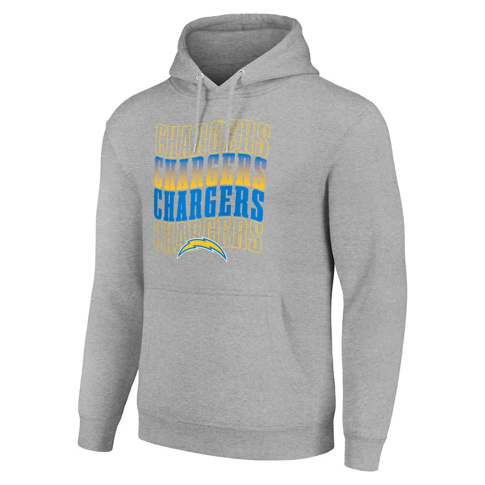 Starter Four Team Name Logo Fleece Pullover Hoodie - Los Angeles Chargers