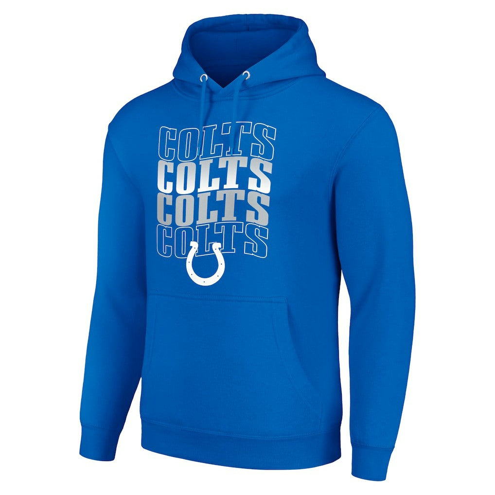 Starter Four Team Name Logo Fleece Pullover Hoodie - Indianapolis Colts