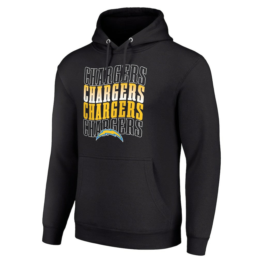 Starter Four Team Name Logo Fleece Pullover Hoodie - Los Angeles Chargers