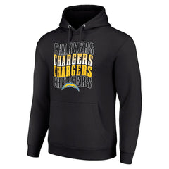 Starter Four Team Name Logo Fleece Pullover Hoodie - Los Angeles Chargers