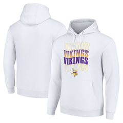 Starter Four Team Name Logo Fleece Pullover Hoodie - Minnesota Vikings