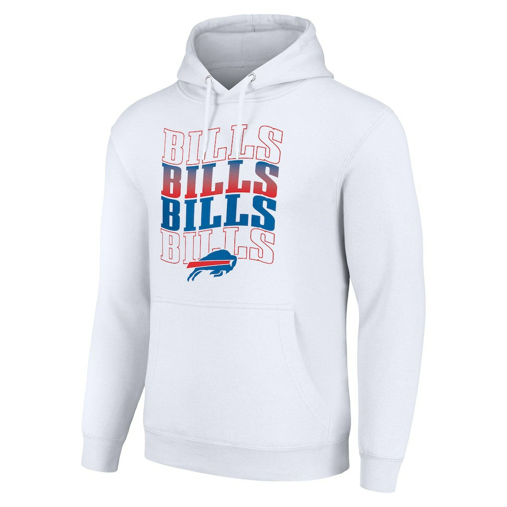 Starter Four Team Name Logo Fleece Pullover Hoodie - Buffalo Bills