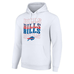 Starter Four Team Name Logo Fleece Pullover Hoodie - Buffalo Bills