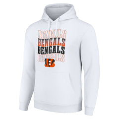 Starter Four Team Name Logo Fleece Pullover Hoodie - Cincinnati Bengals