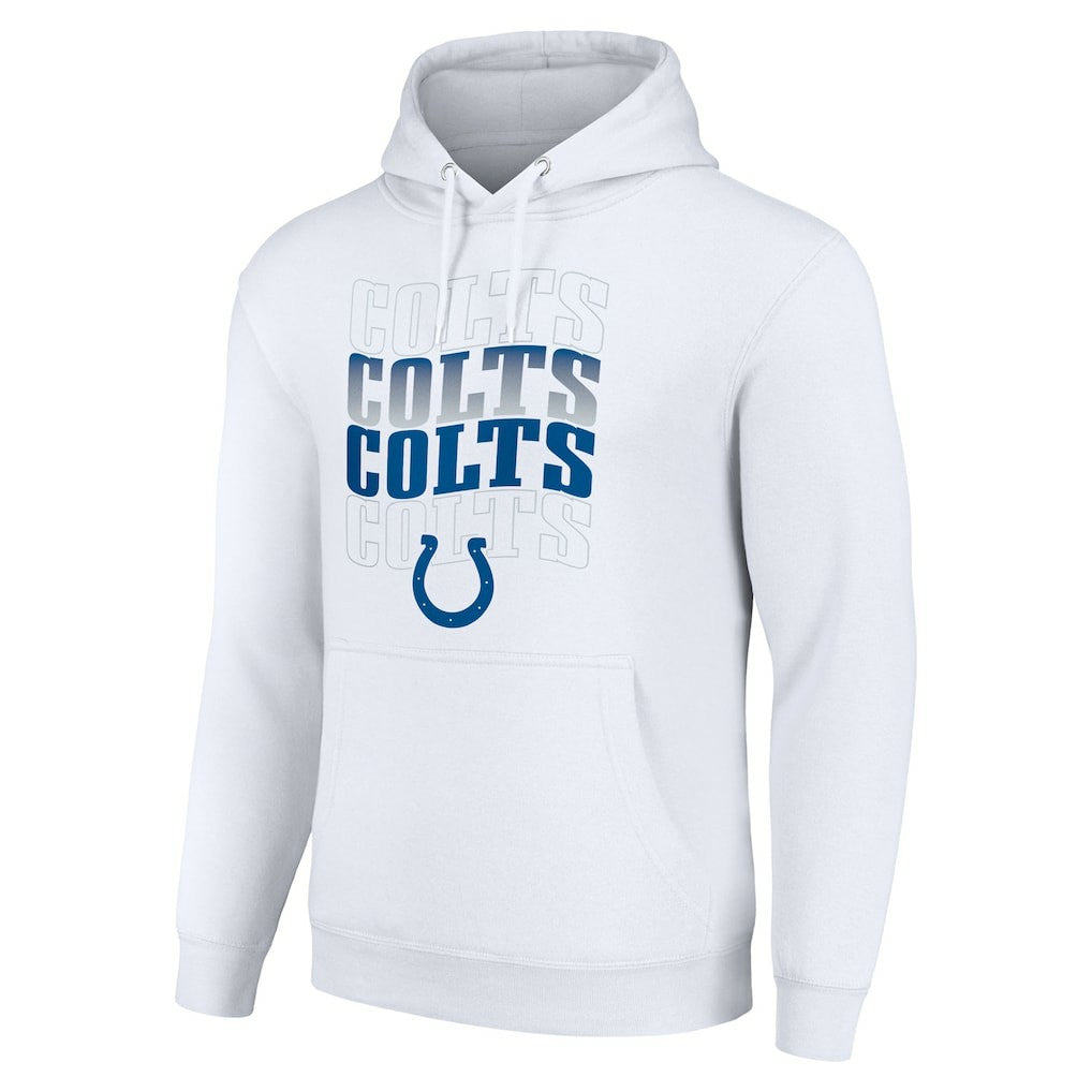 Starter Four Team Name Logo Fleece Pullover Hoodie - Indianapolis Colts