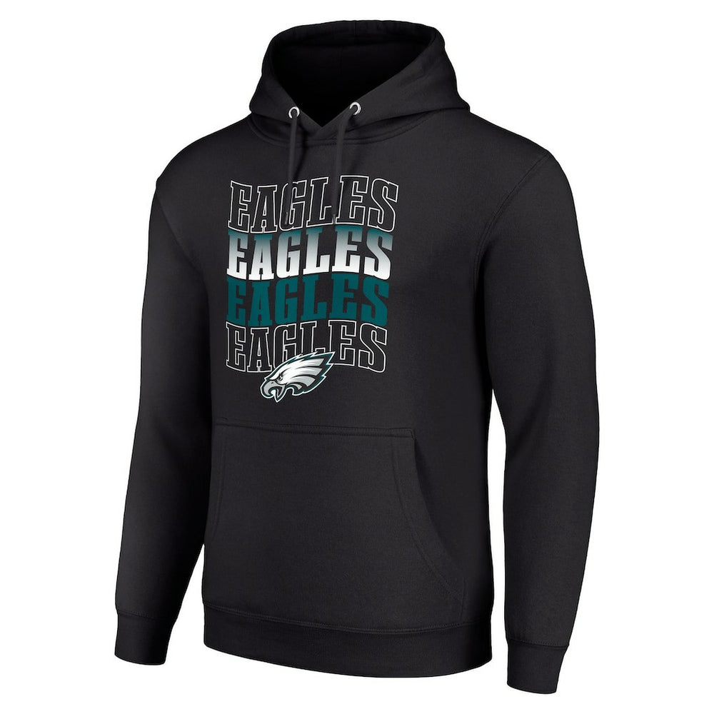 Starter Four Team Name Logo Fleece Pullover Hoodie - Philadelphia Eagles