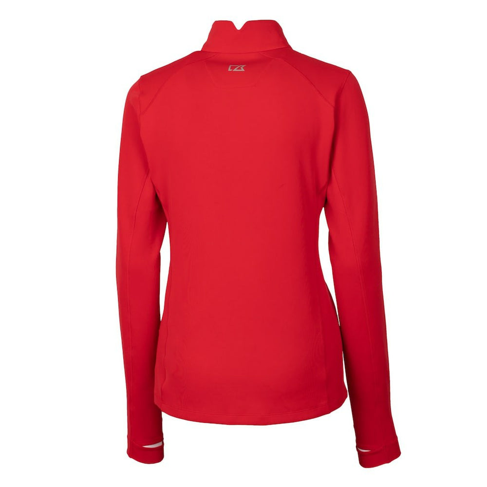 Cutter & Buck Women's Traverse Stretch Quarter-Zip Pullover Top - Buffalo Bills