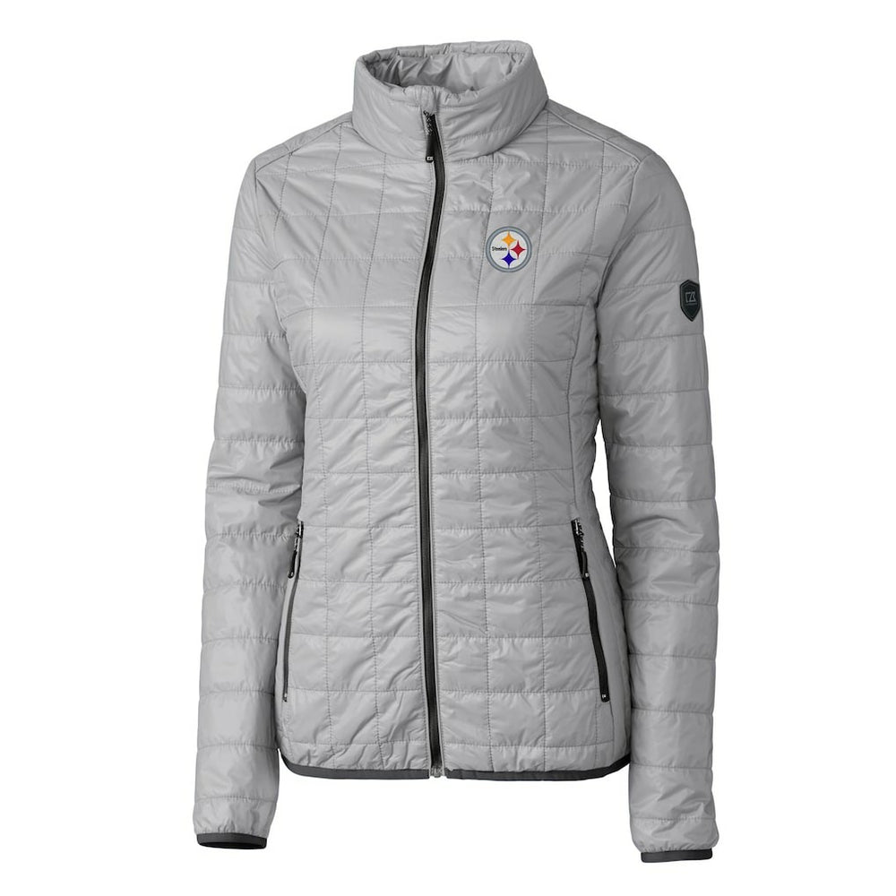 Cutter & Buck Women's Rainier PrimaLoft Eco Insulated Full-Zip Puffer Jacket - Pittsburgh Steelers