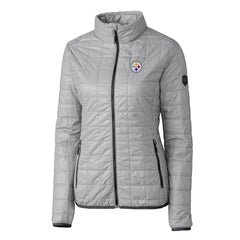 Cutter & Buck Women's Rainier PrimaLoft Eco Insulated Full-Zip Puffer Jacket - Pittsburgh Steelers