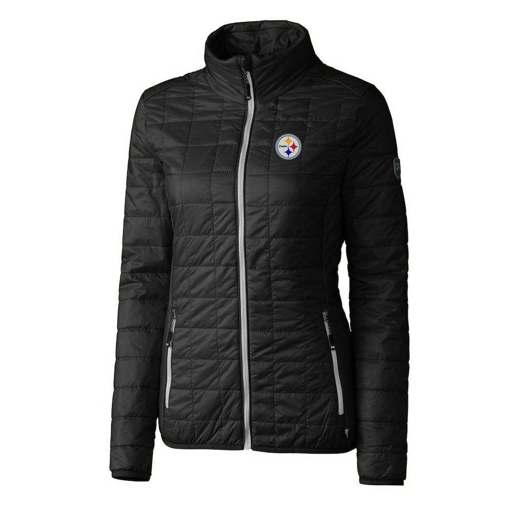 Cutter & Buck Women's Rainier PrimaLoft Eco Insulated Full-Zip Puffer Jacket - Pittsburgh Steelers