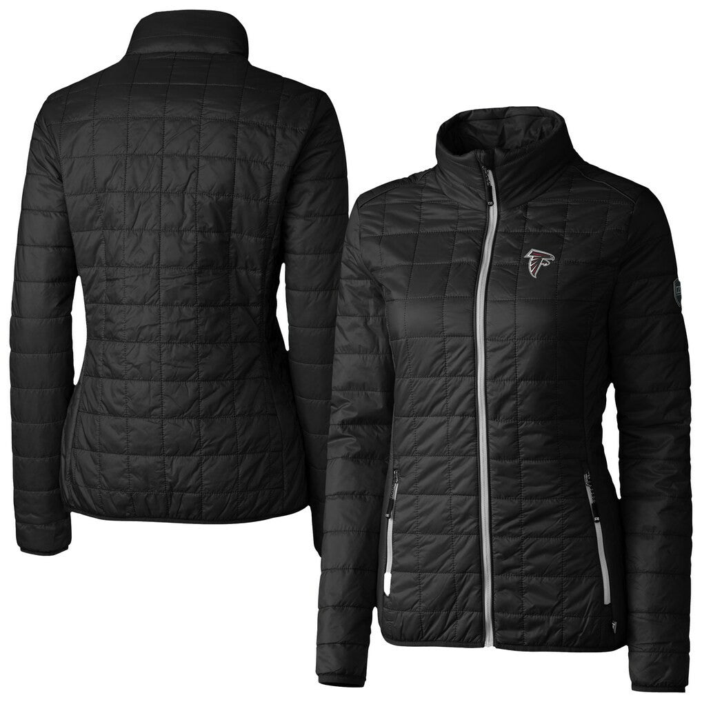 Cutter & Buck Women's Rainier PrimaLoft Eco Insulated Full-Zip Puffer Jacket - Atlanta Falcons