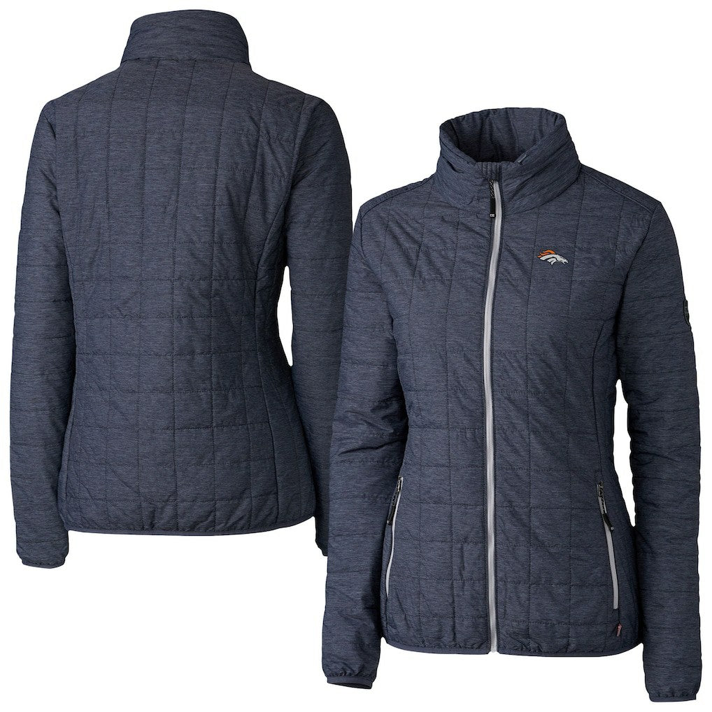 Cutter & Buck Women's Rainier PrimaLoft Eco Insulated Full-Zip Puffer Jacket - Denver Broncos