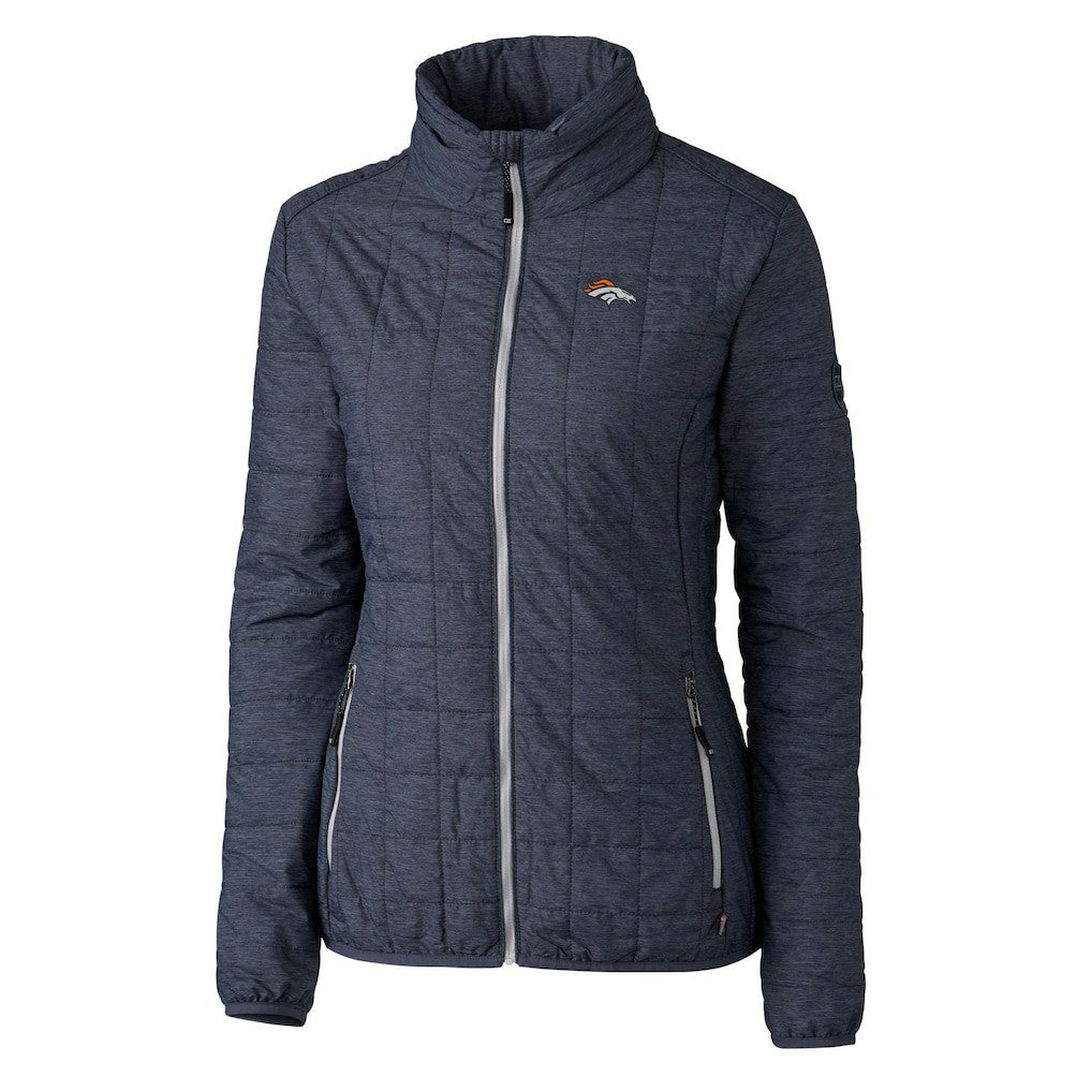 Cutter & Buck Women's Rainier PrimaLoft Eco Insulated Full-Zip Puffer Jacket - Denver Broncos