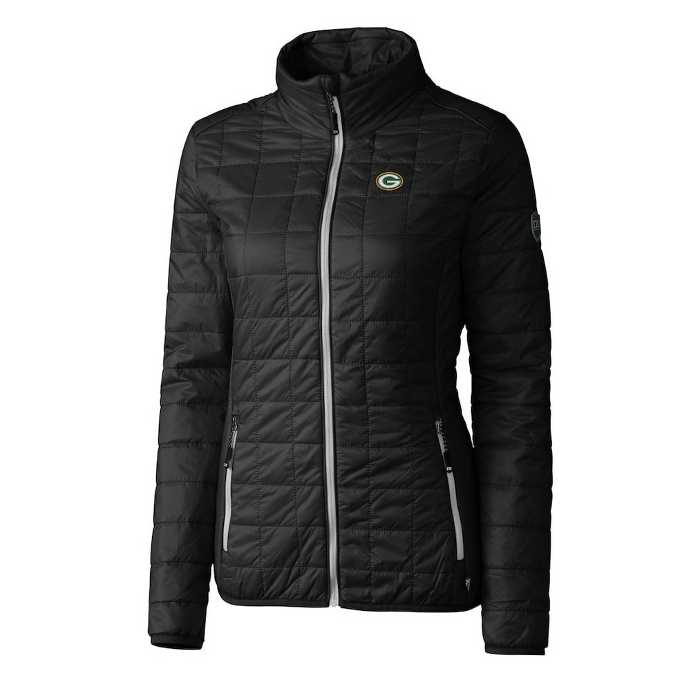 Cutter & Buck Women's Rainier PrimaLoft Eco Insulated Full-Zip Puffer Jacket - Green Bay Packers