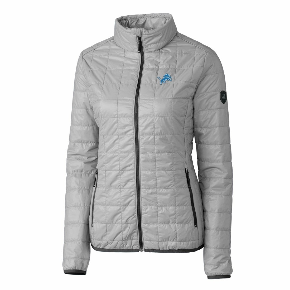 Cutter & Buck Women's Rainier PrimaLoft Eco Insulated Full-Zip Puffer Jacket - Detroit Lions