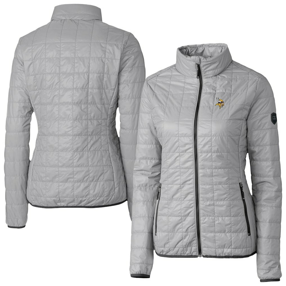 Cutter & Buck Women's Rainier PrimaLoft Eco Insulated Full-Zip Puffer Jacket - Minnesota Vikings